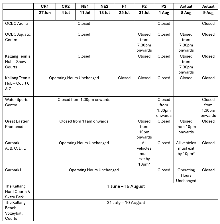 schedule