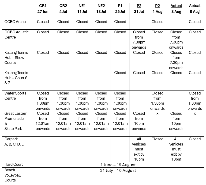 schedule